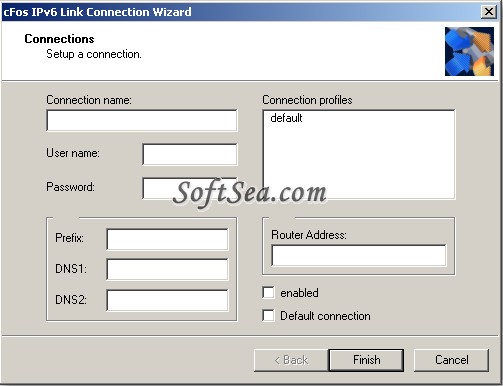 cFos IPv6 Link Screenshot