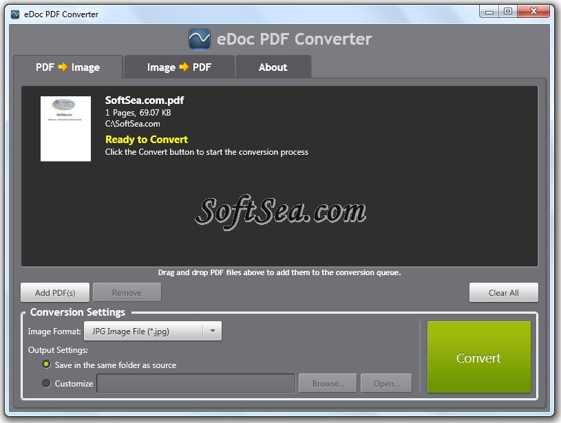 eDoc PDF Converter Screenshot