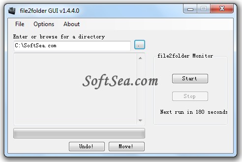 file2folder GUI Screenshot