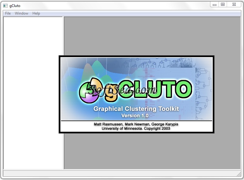 gCLUTO (Graphical CLUstering TOolkit) Screenshot