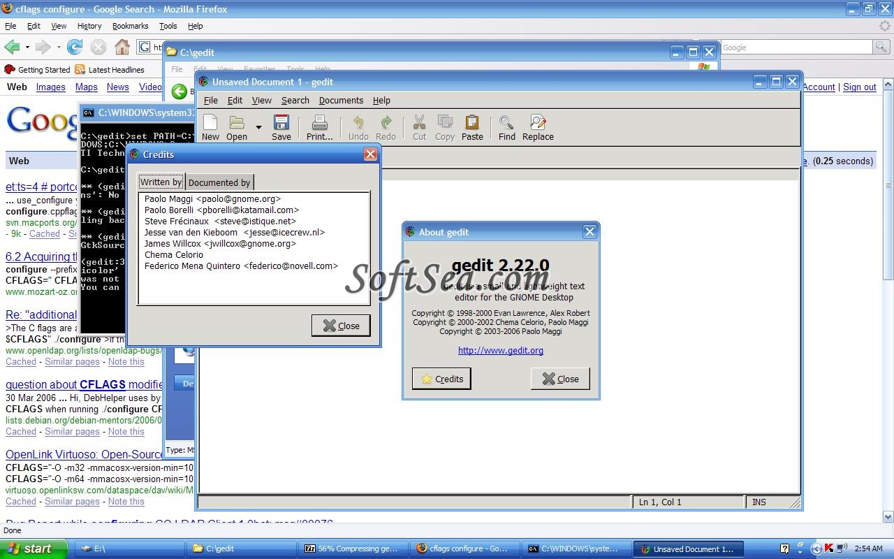 gedit for Windows Screenshot