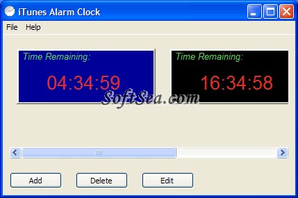iTunes Alarm Clock Screenshot