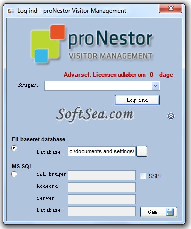 proNestor Visitor Management Screenshot