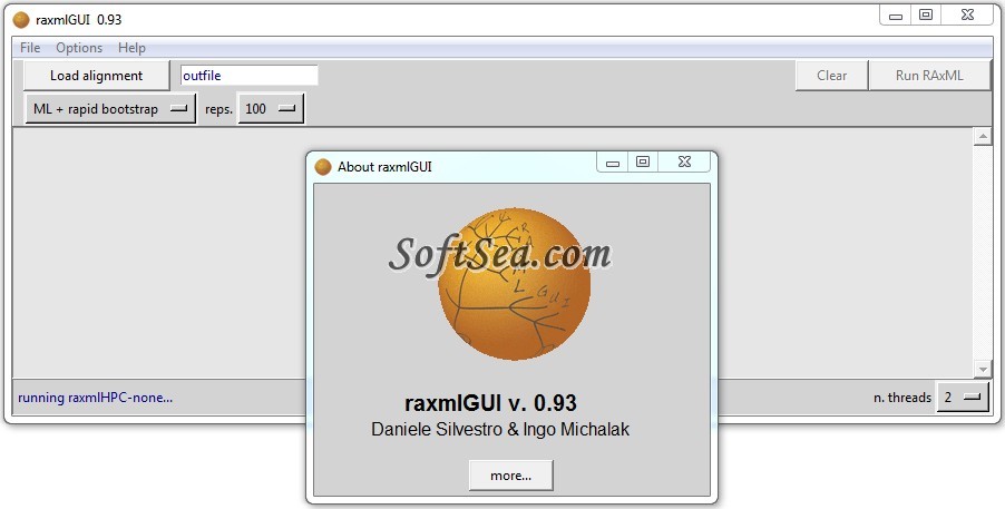 raxmlGUI Screenshot