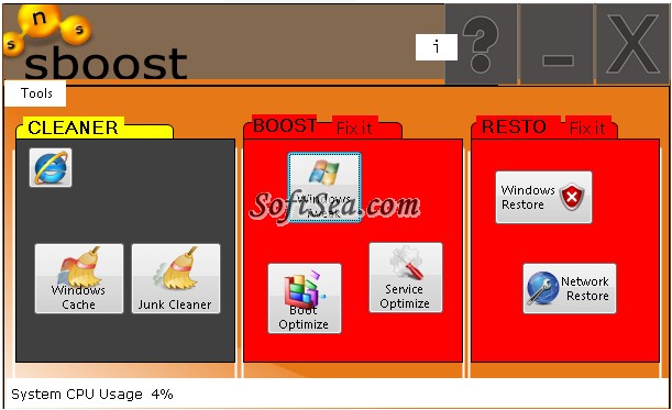 sBoost Screenshot