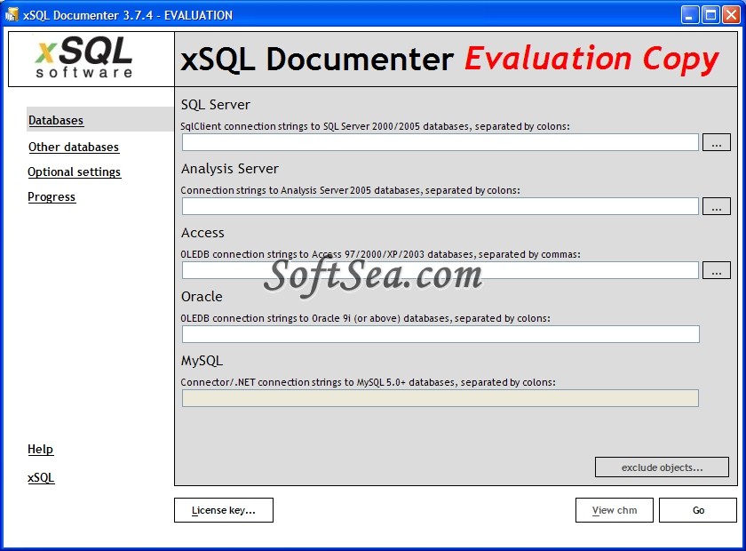 xSQL Documenter Screenshot