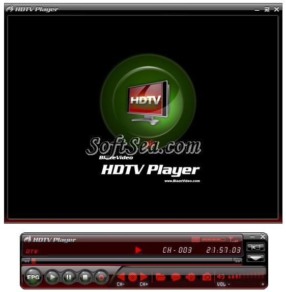 Blaze HDTV Player Screenshot