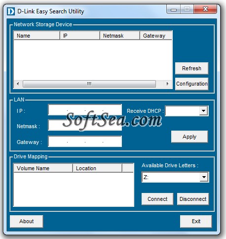 D-Link Easy Search Utility Screenshot
