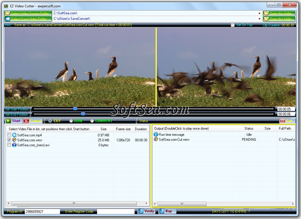 EZ Video Cutter Screenshot