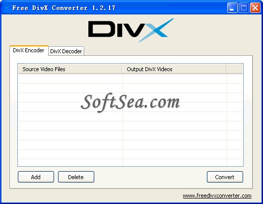 Free DivX Converter Screenshot