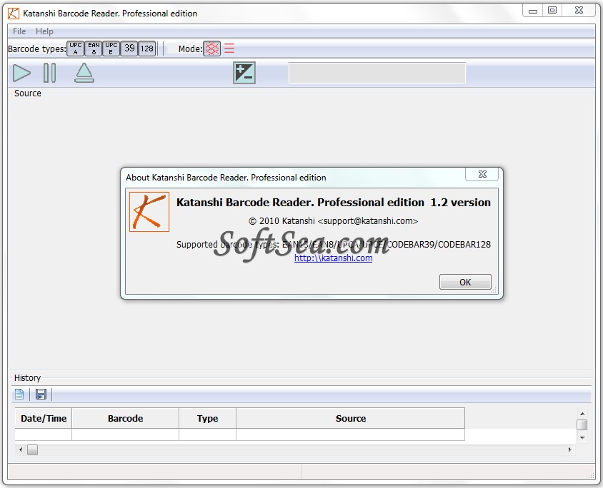Katanshi Barcode Reader Pro Screenshot