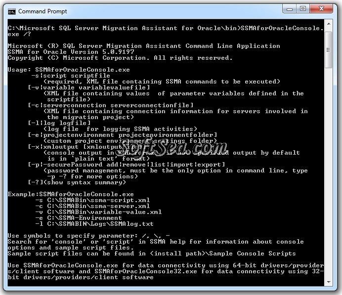 Microsoft SQL Server Migration Assistant for Oracle Screenshot