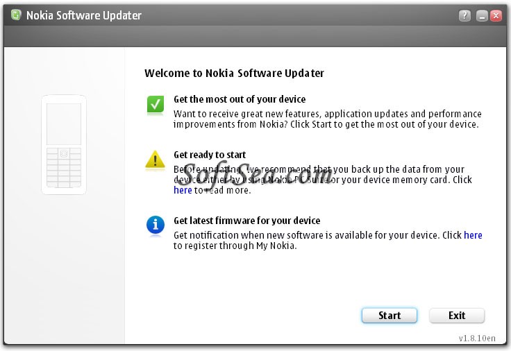 Nokia Software Updater Screenshot